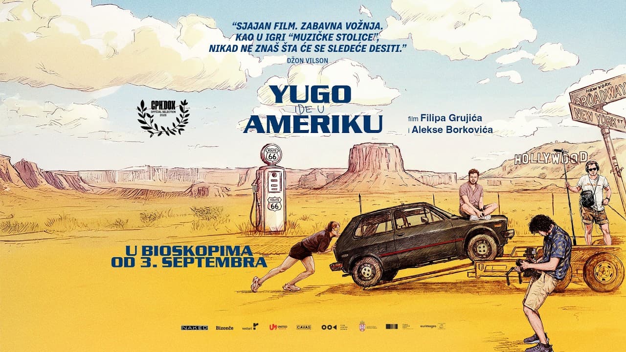 YUGO IDE U AMERIKU — promotivni baner